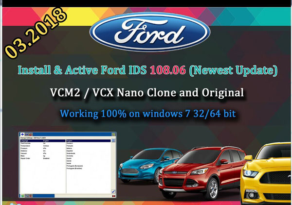 Ford VCM IDS V109.01 Software Download Ford VCM IDS V109 Full Su